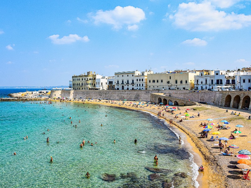 Het strand bij Gallipoli