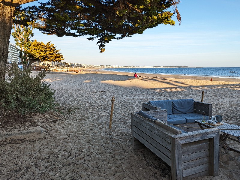 Het strand van La Baule in Loire Atlantique
