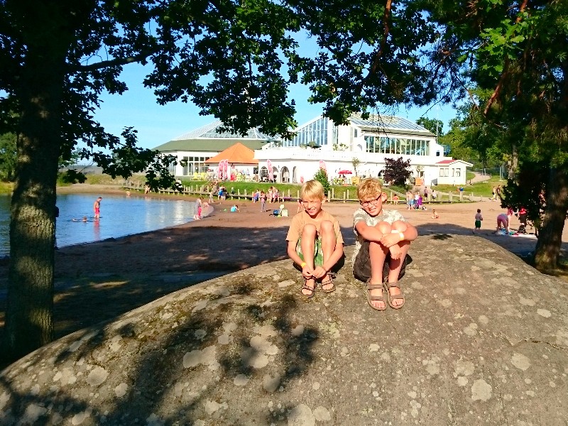 Zeb en Tycho bij Västervik Resort
