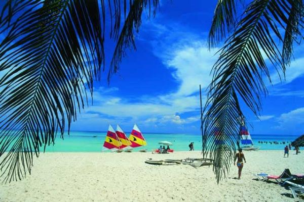 Het strand van Varadero, Cuba