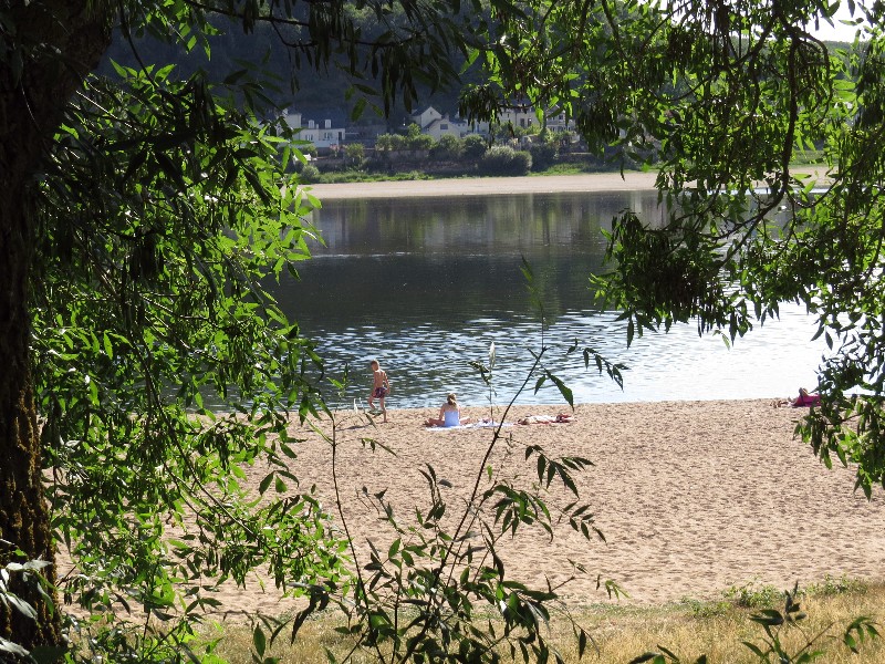 Een heerlijk strandje langs de Loire