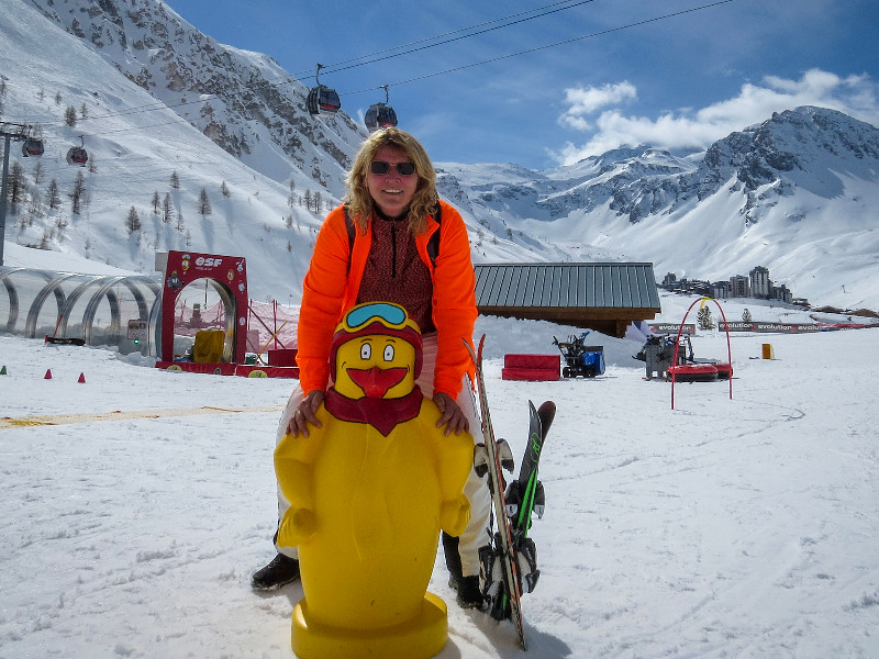 Oefenpiste in Tignes