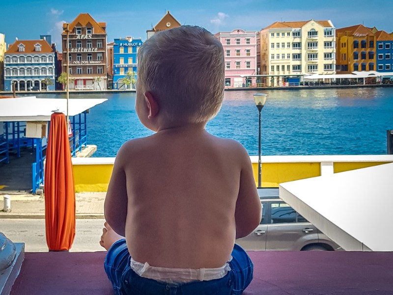 Neefje Tijn in Curacao