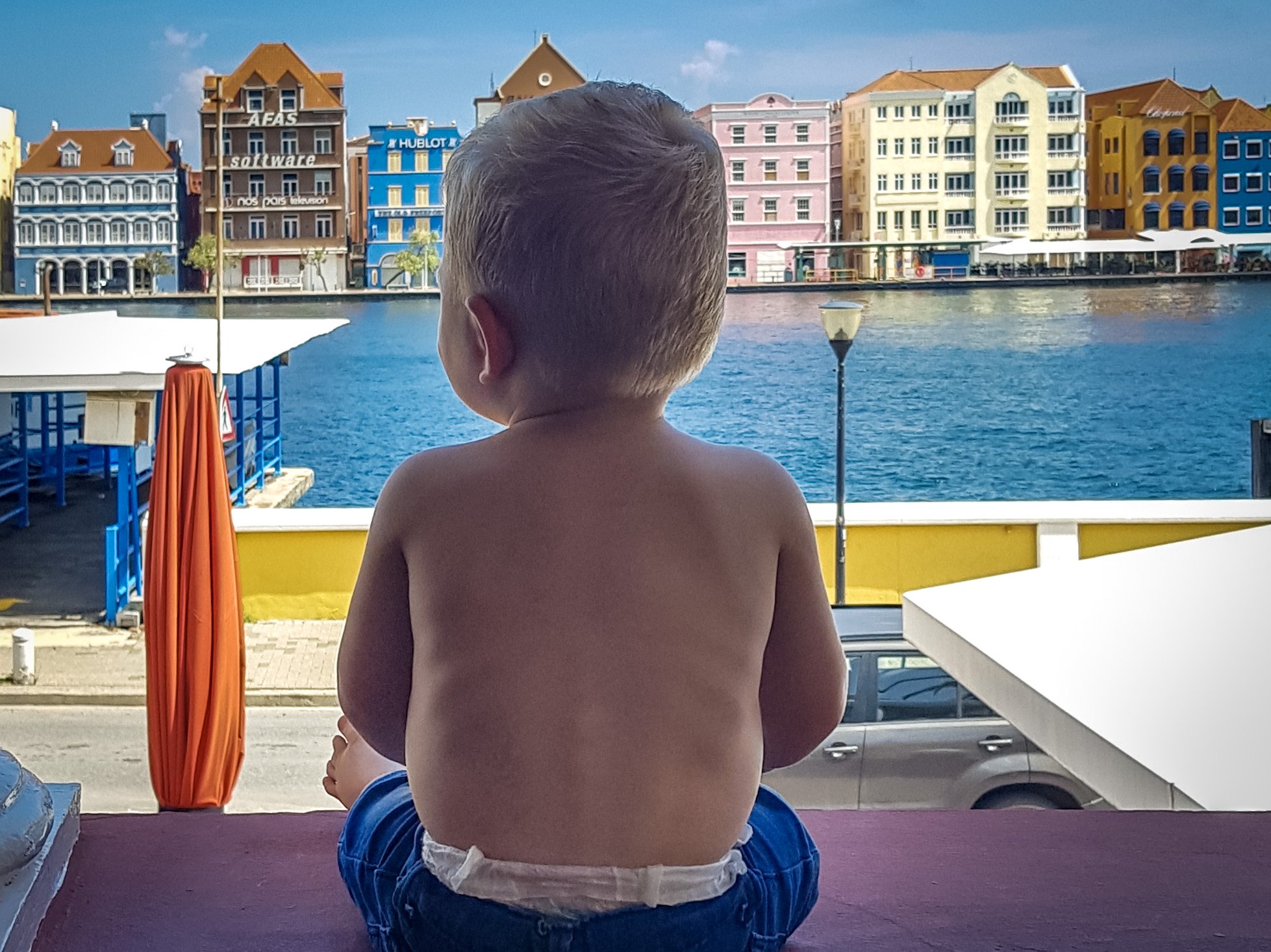 Neefje Tijn in Curacao