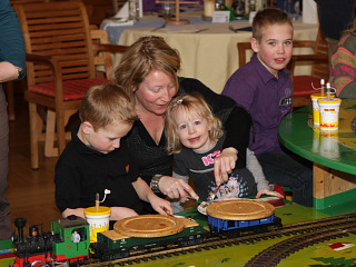 eten aan de treintafel