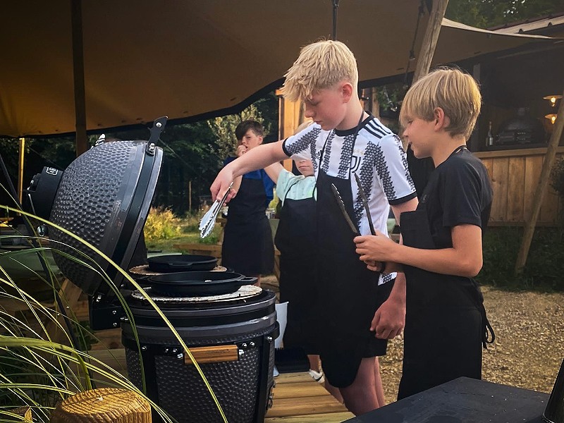 Kookworkshop voor de kids op mini-barbecues!