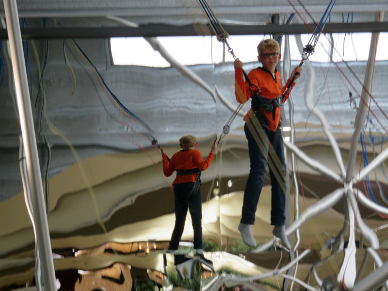 Zeb in de trampoline