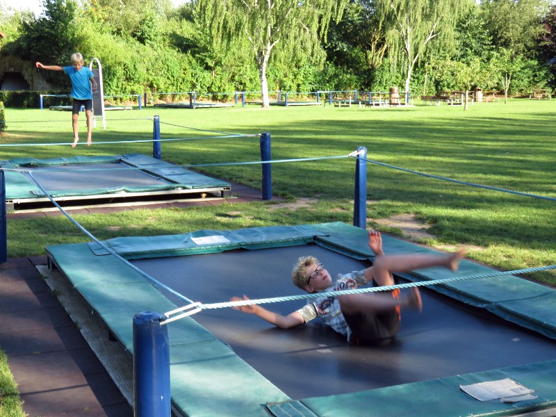 Nog effe lekker trampoline springen