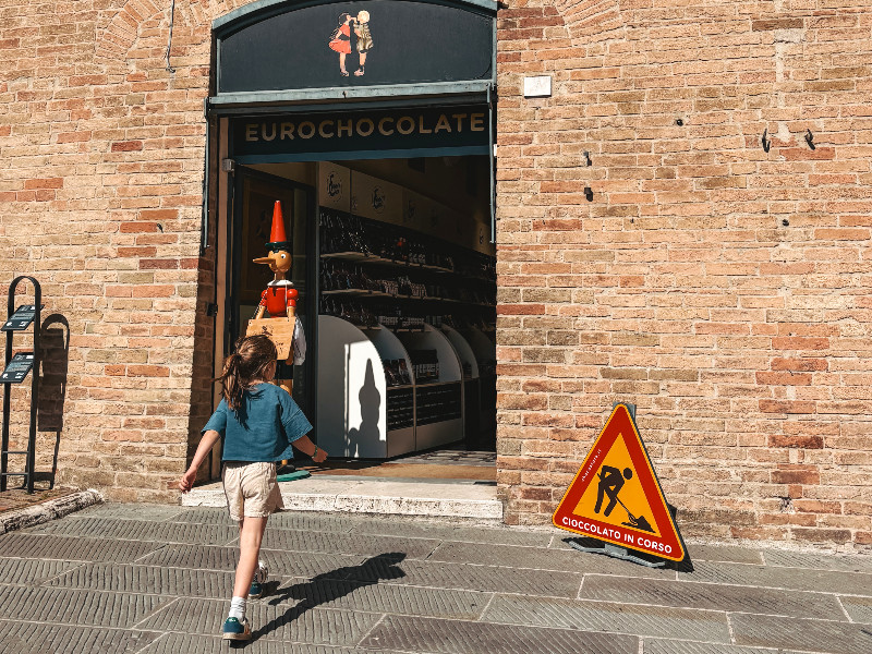 Chocoladefabriek in Perugia