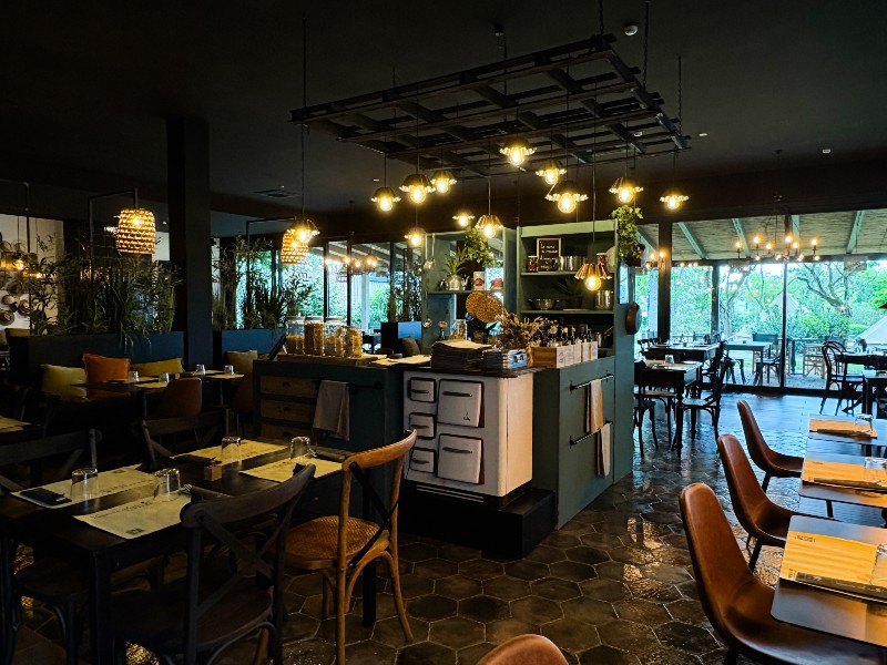 Het restaurant van de glamping