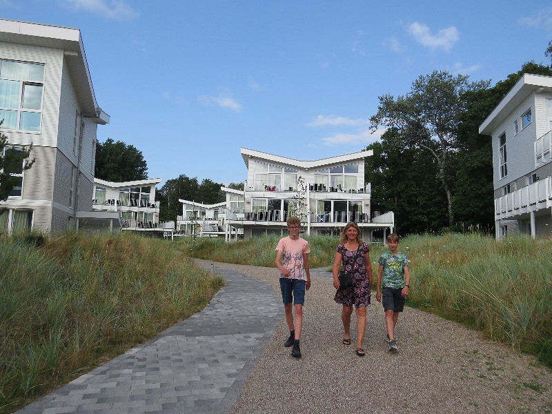 Waterspeeltuin bij vakantiepark Weisserhauser Strand