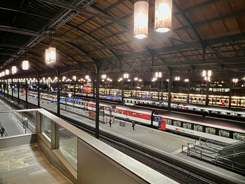 Met de trein naar Zwitserland