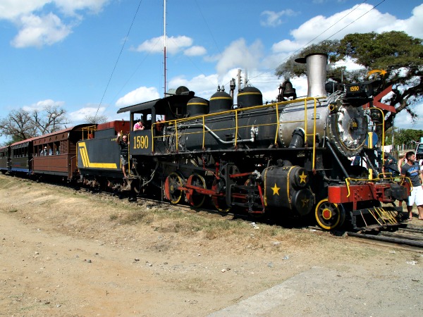 De stoomtrein door Valle de los Ignesios