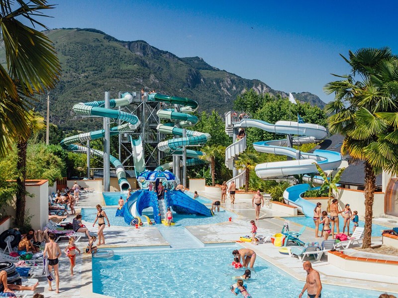 Het coole waterpark van camping les Trois Vallées