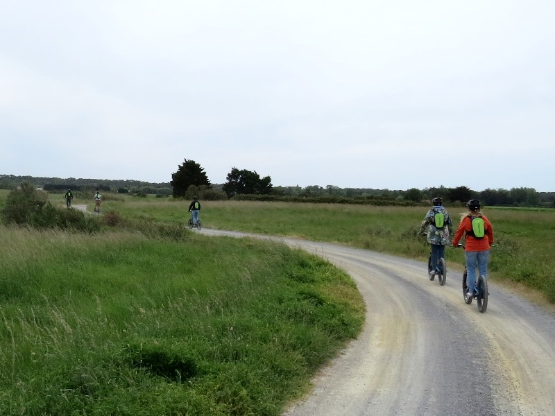 We rijden met Trotti's door Marais Breton