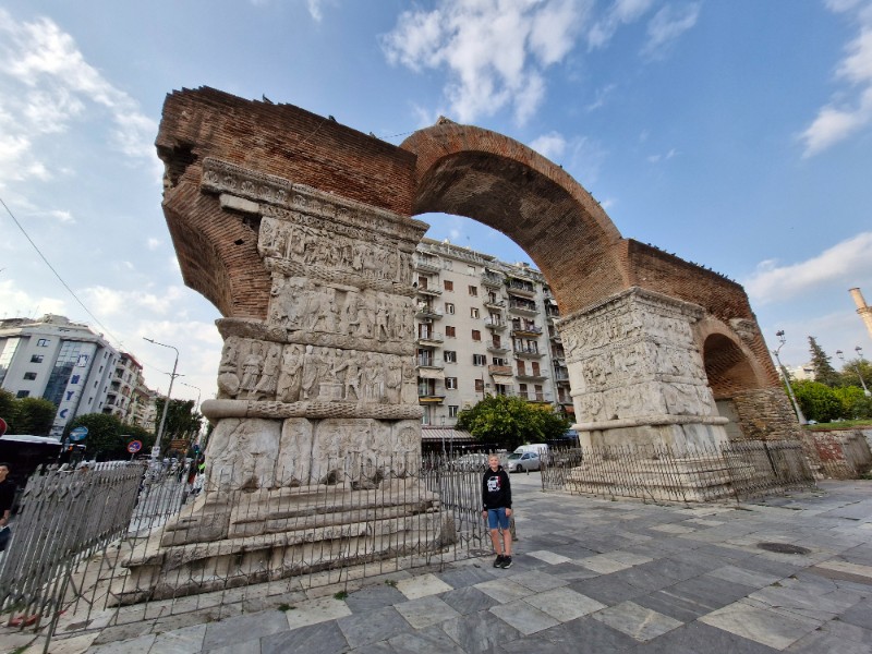 De Triomfboog van Galerius in Thessaloniki