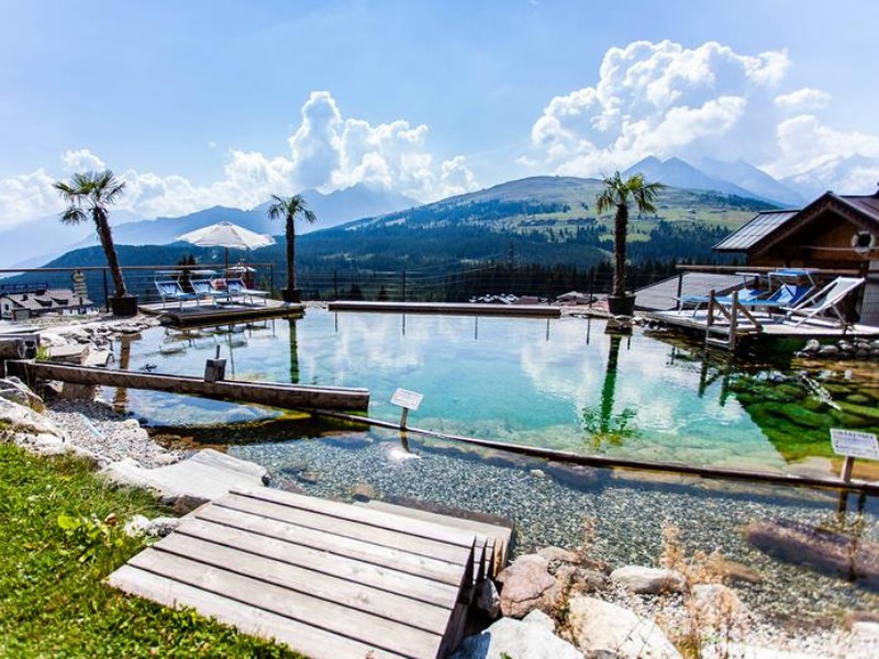 Het mooie uitzicht van My Alpenwelt Resort