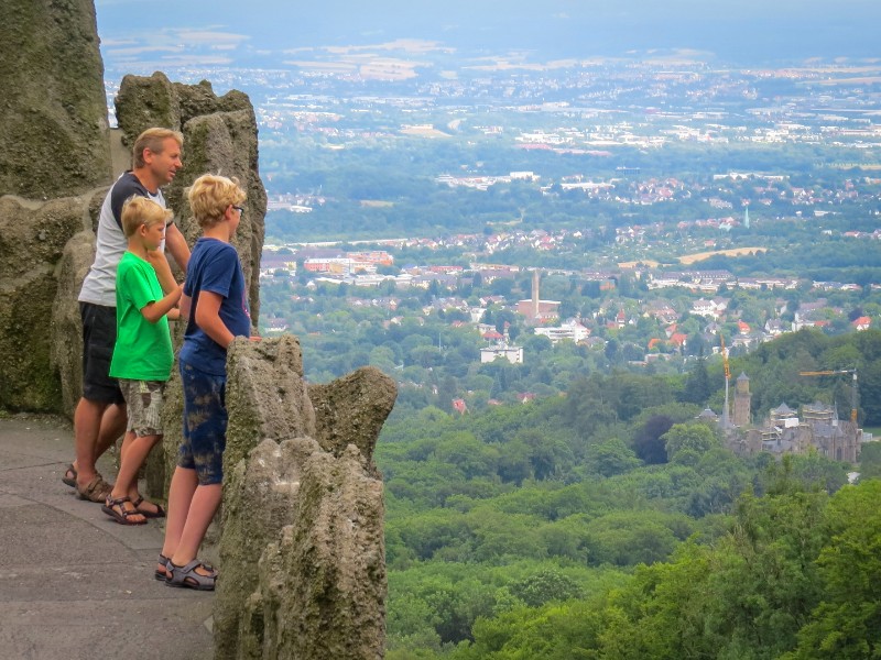 Uitzicht over Kassel bij Slot Wilhelmshohe