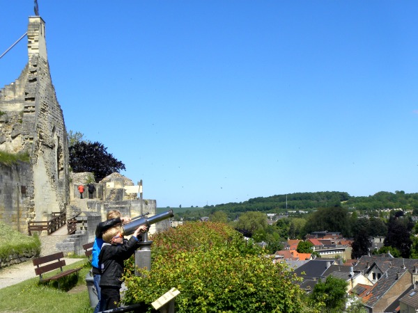 Uitzicht over Valkenburg bij de kasteelruïne