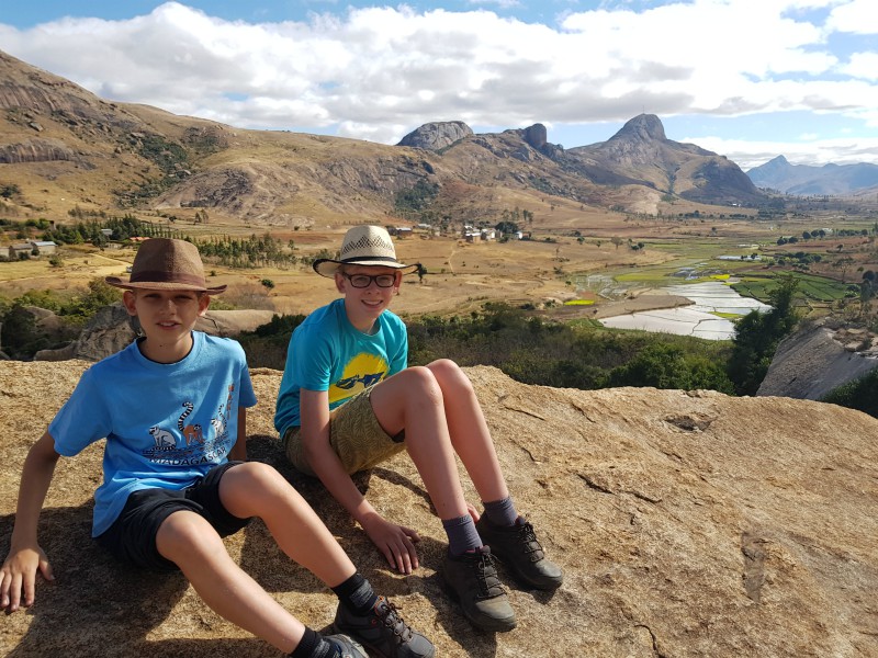 Prachtig uitzicht vanaf de rotsen in het Anja reservaat