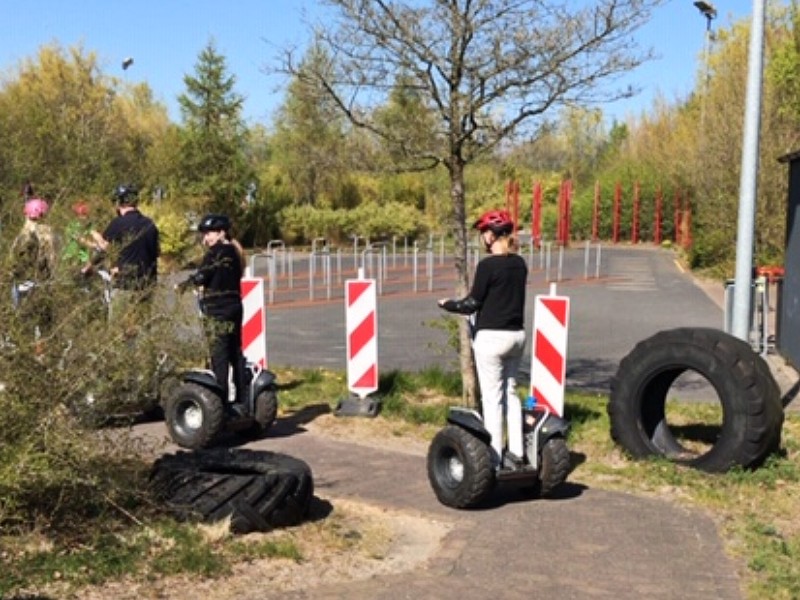 Rijden op een Segway