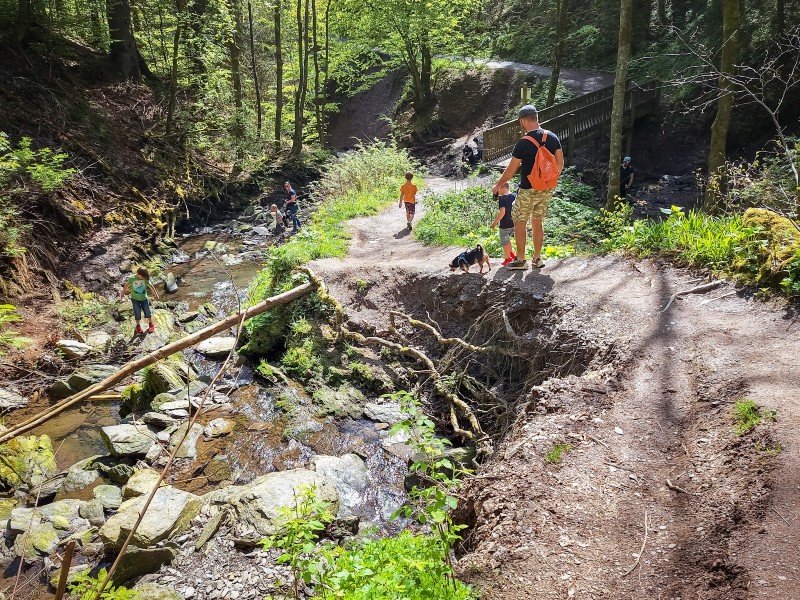 Uitdagende paadjes tijdens het wandelen