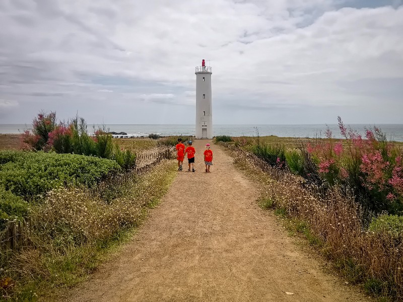 De vuurtoren bij de La Corniche Vendéenne
