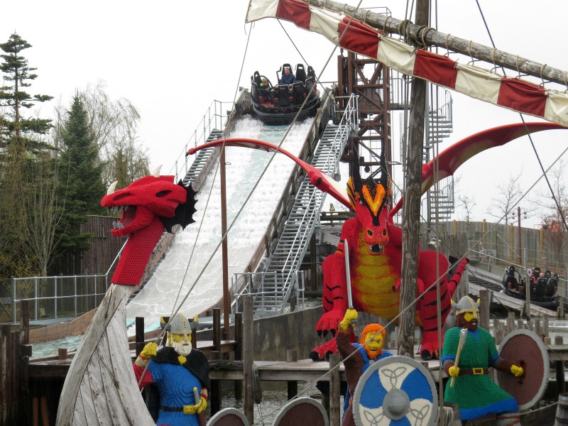De Viking River Splash is prachtig in thema