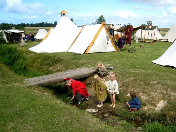 Vikingmarkt in Trelleborg in Seeland