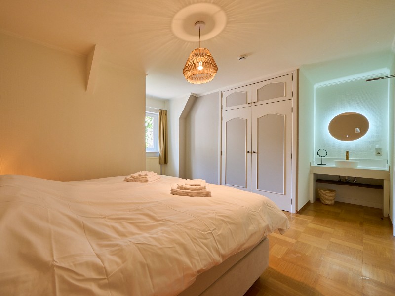 Één van de mooie slaapkamers van het kindvriendelijke Villa Bosrijk.