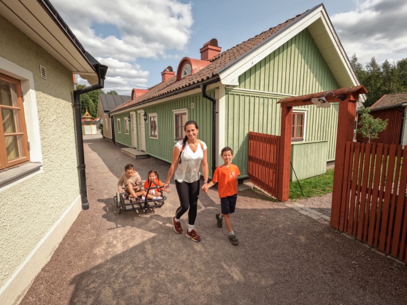Overnachten in het charmante Lila Staden met de kinderen, nabij het Astrid Lindgren park in Zweden