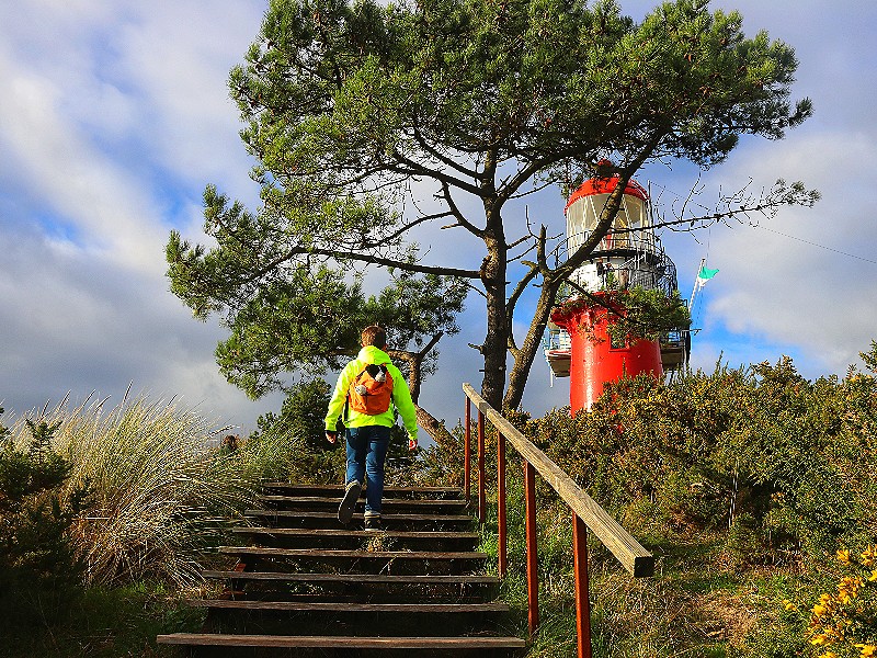 Op naar de vuurtoren, oftewel de rode kabouter