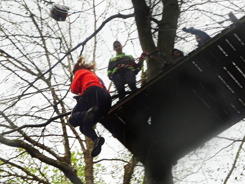 Sabine springt in het diepe