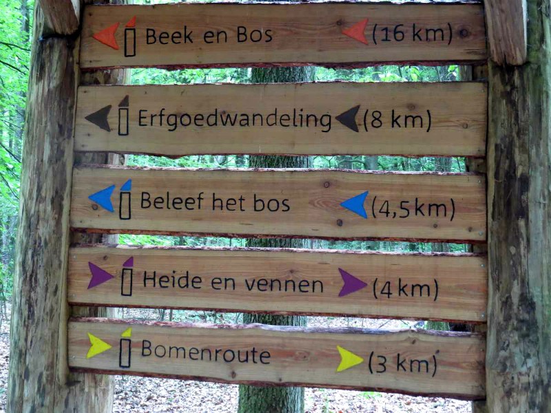 Verschillende wandelroutes om uit te kiezen