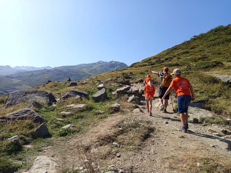De wandelweg naar Lac du Lou
