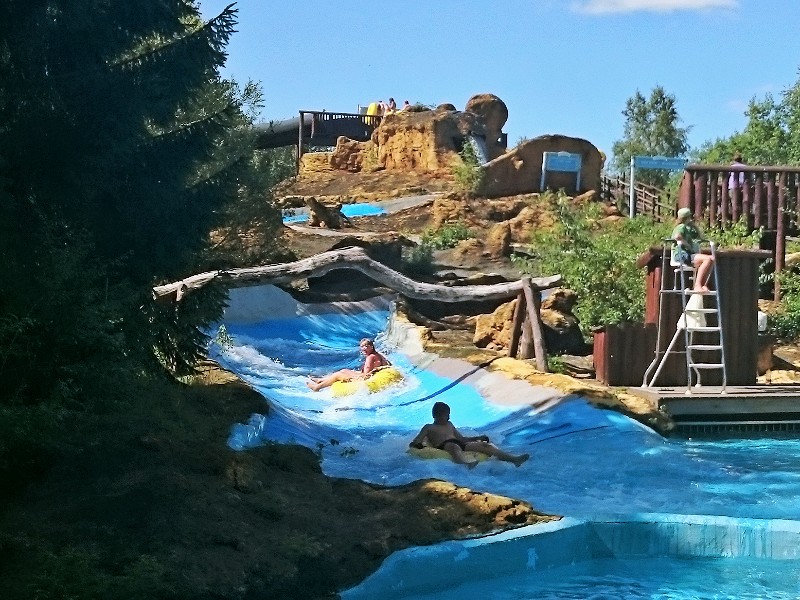 Prachtige bandenglijbaan in het Waterland bij Djurs Sommerland