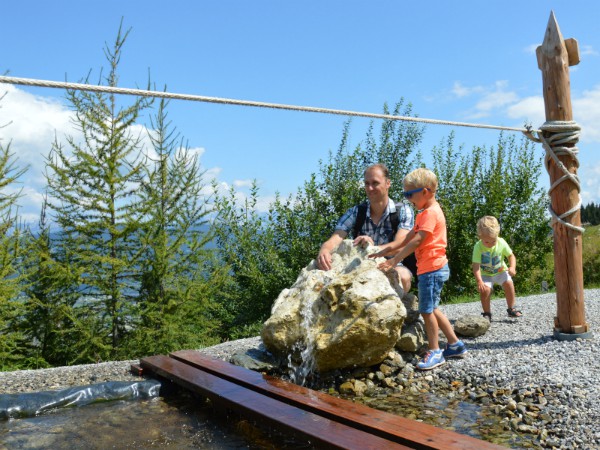 Waterspel bij Erlebnispad Flori