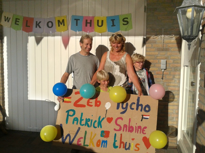 We zijn weer thuis!