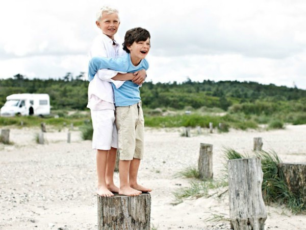 Aan één van de stranden van West-Seeland