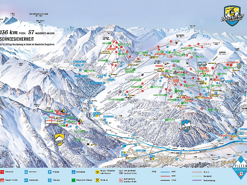 pistekaart van het skigebied mayrhofen-hippach-800