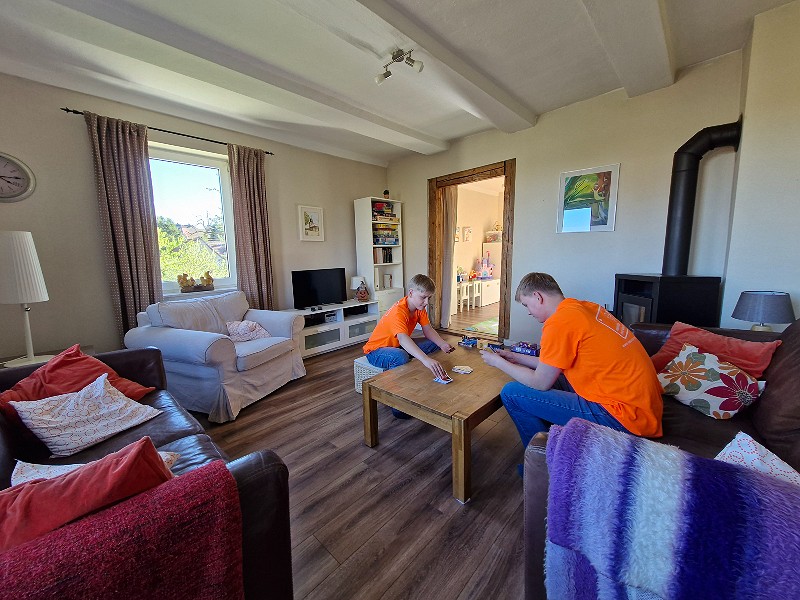 Gezellig samen een spelletje spelen in Haus Asgard
