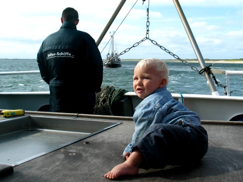 Tycho wacht op de vangst die wordt binnengehaald