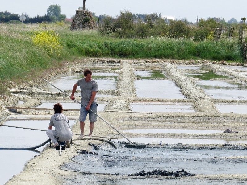 De Middeleeuwse zoutvelden worden nu vooral nog voor het toerisme onderhouden