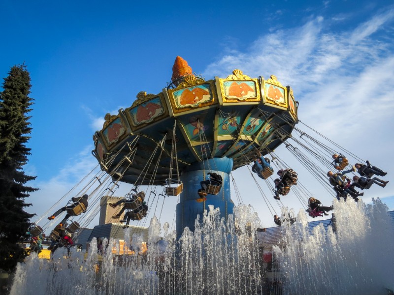 De zweefmolen in Phantasialand